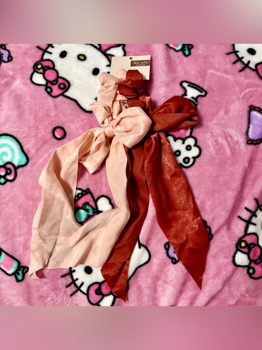 Kitsch Satin Hair Scarf Scrunchie Hair Ties